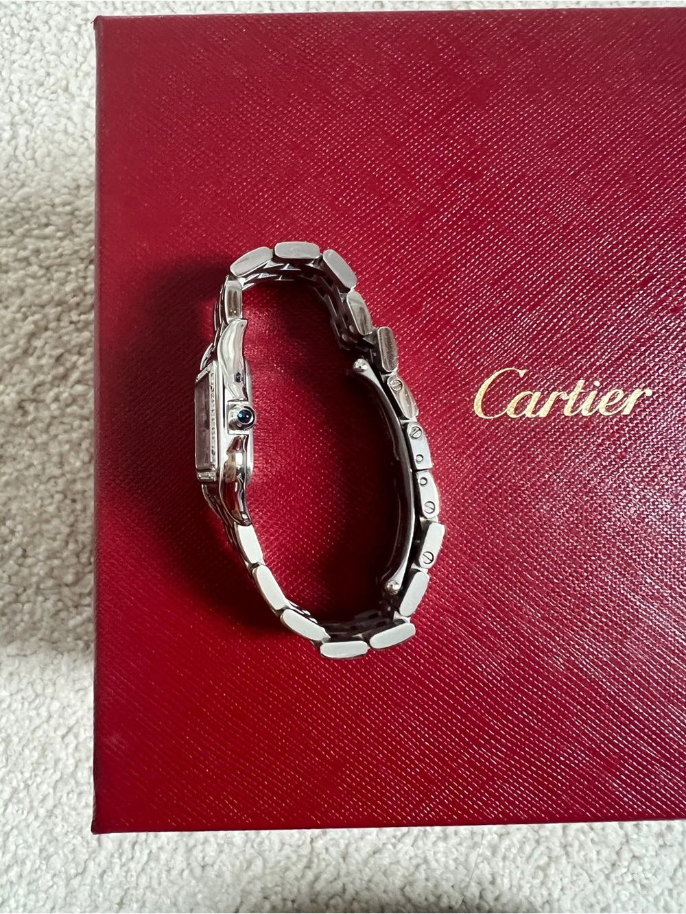 PANTHÈRE DE CARTIER WATCH, SMALL MODEL with diamonds - Picture 4 of 7